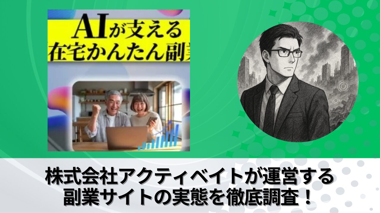 株式会社アクティベイト｜本田祐介が運営する副業サイト"AIA"の衝撃の実態とは？稼げない？副業詐欺？徹底的に調査しました。