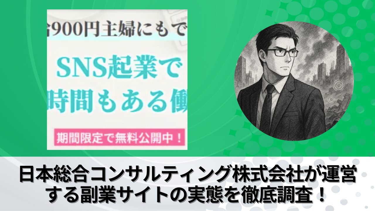 日本総合コンサルティング株式会社｜小桧山美由紀が運営する"ハッピーリッチママ"の衝撃の実態とは？稼げない？副業詐欺？徹底的に調査しました。
