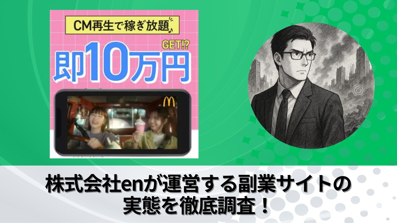 株式会社en｜川口智久が運営する副業サイトの衝撃の実態とは？稼げない？副業詐欺？徹底的に調査しました。